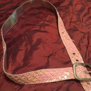 Pink sequins belt